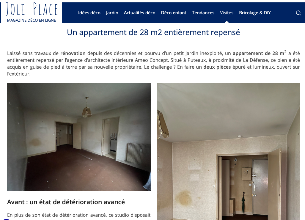 Un appartement de 28 m2 entièrement repensé