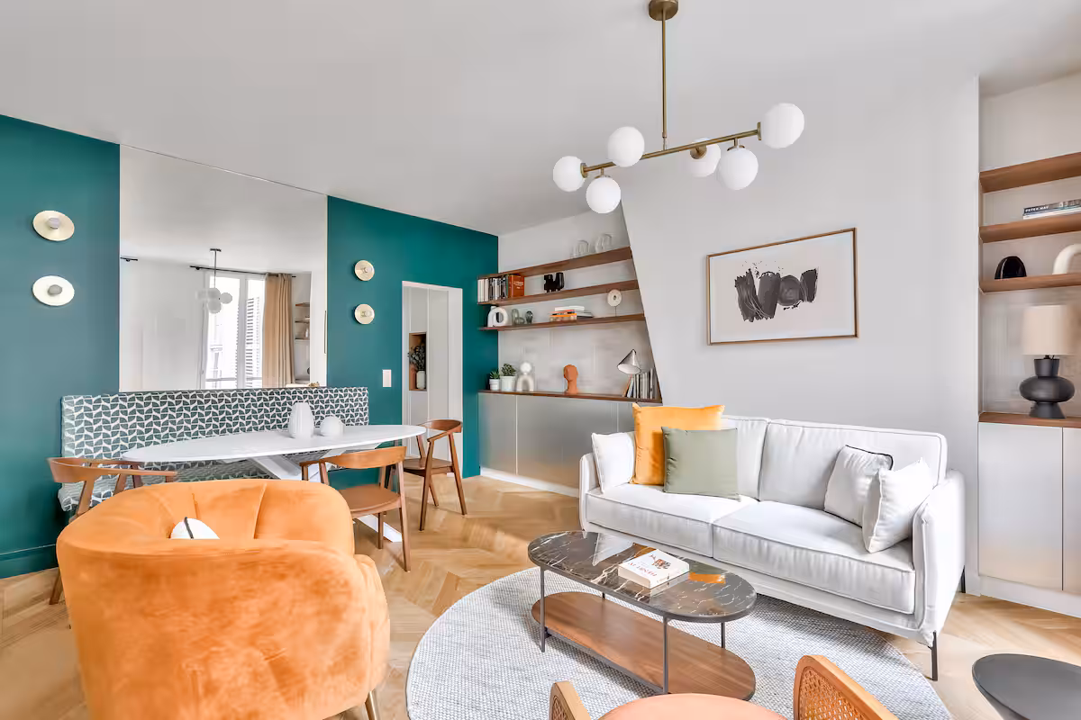 Appartement Saint Martin Le B — Rénovation Airbnb clé en main par Ameo Concept à Paris