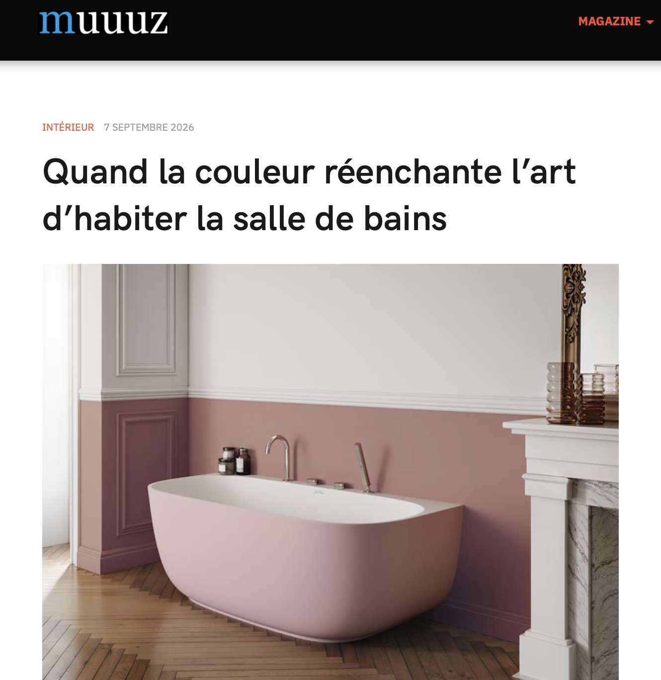 Muuuz – Quand la couleur réenchante l’art d’habiter la salle de bains