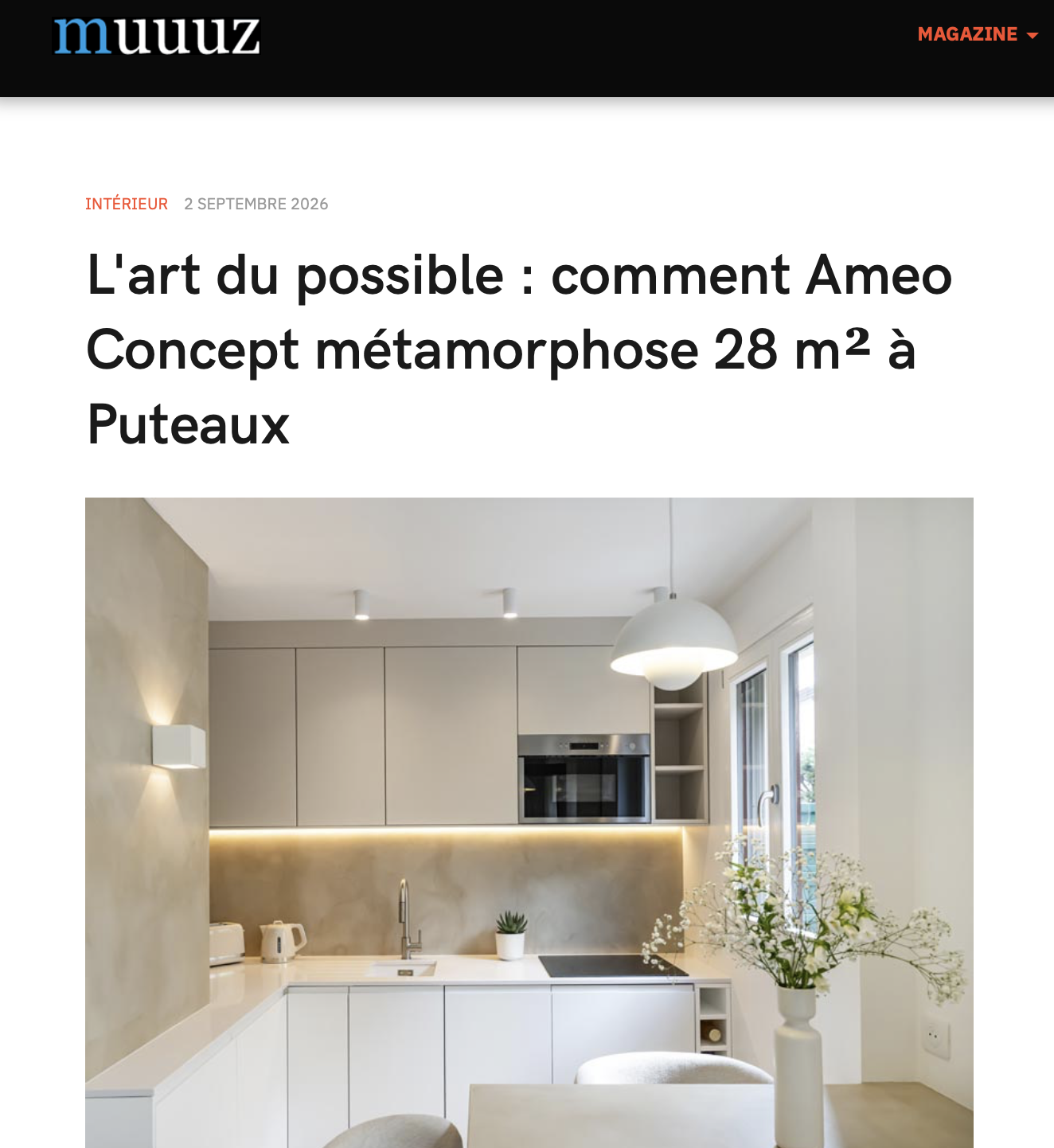 Muuuz – L’art du possible : Comment Ameo Concept métamorphose 28 m2
